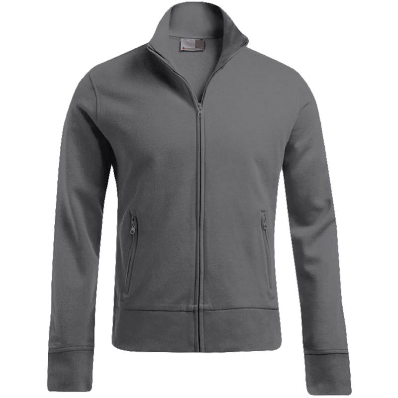 PROMODORO Men’s Jacket Stand-Up Collar steel gray Produktbild BIGPIC L