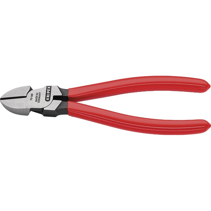 KNIPEX Seitenschneider Draht gerade poliert mit Kunststoffüberzug Produktbild BIGPIC L