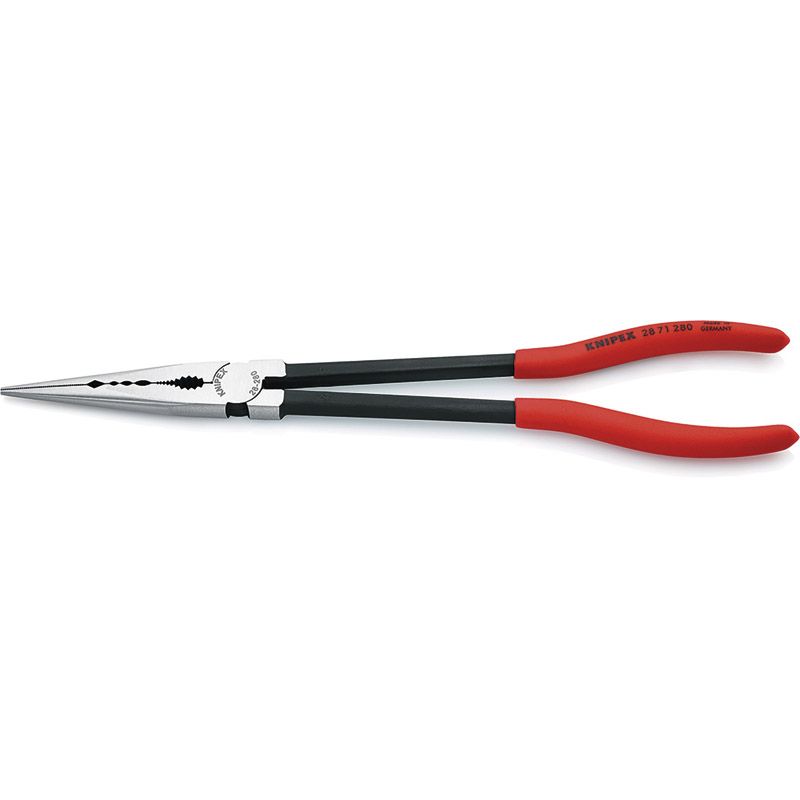 KNIPEX Montierzange gerade poliert mit Kunststoffüberzug Produktbild BIGPIC L