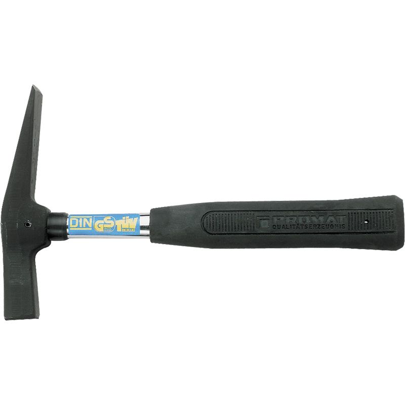 Maurerhammer 600 g geraut PROMAT  Rheinische Form Stahlrohr Stiftsicherung Produktbild BIGPIC L