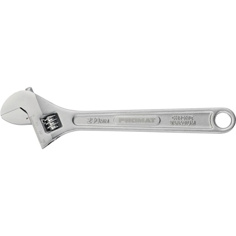 Rollgabelschlüssel max. 34 mm PROMAT  Länge 300 mm mit Einstellskala Produktbild BIGPIC L