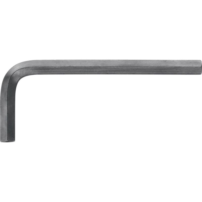 Sechskantwinkelschraubendreher Schlüsselweite 4 mm PROMAT  kurz schwarz 70 x 25 mm Produktbild BIGPIC L