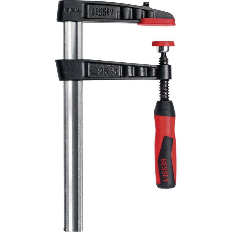 BESSEY Tempergussschraubzwinge TG-2K mit 2-Komponenten-Kunststoffgriff Produktbild BIGPIC L