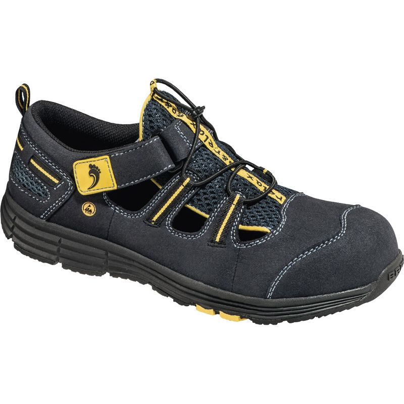 BAAK Sicherheitssandale RENE2 S1P SRC blau/gelb Produktbild BIGPIC L