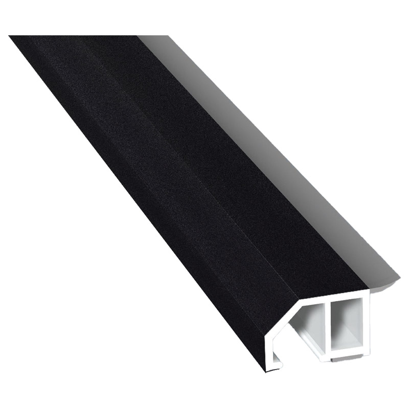 Anschluß-Profil 30mm WL SK Lg. 6,00m foliert, klipsbar, WL Schwarz70 2105-083 Schwarzgrau Glatt Produktbild BIGPIC L