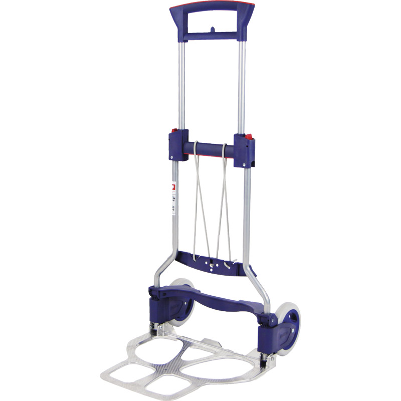 Transportkarre klappbar Stahlrohr Aluminium   Höhe 1130 mm Schaufel-L.410xB490 mm Tragfähigkeit 125 kg Produktbild BIGPIC L