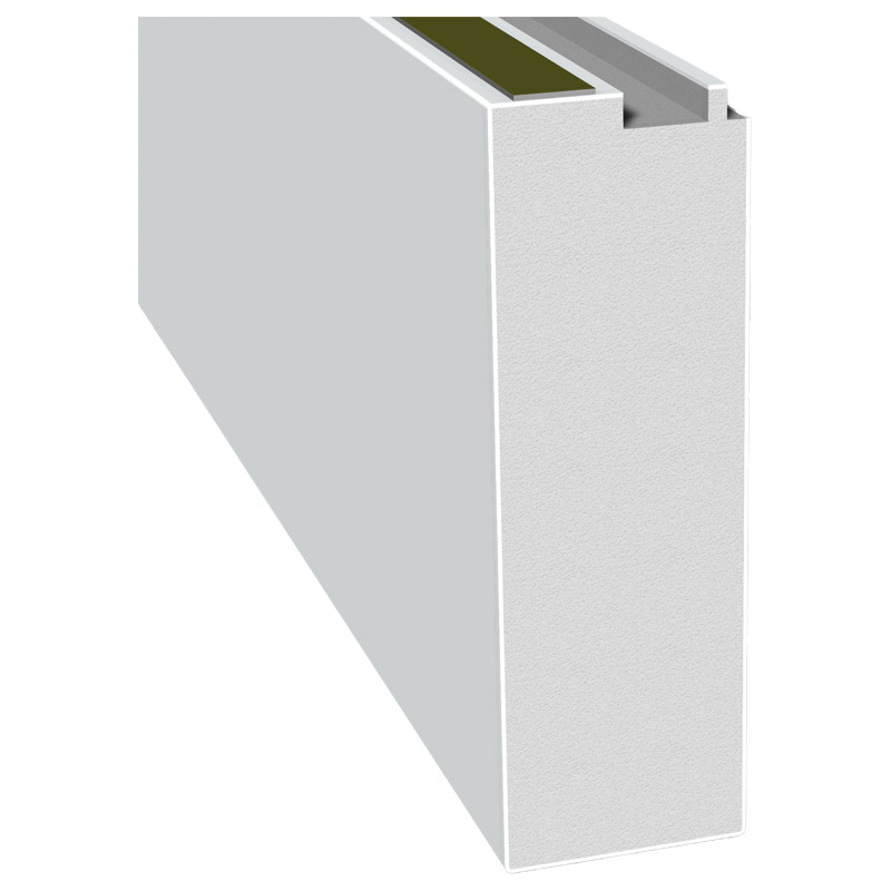 Schüco-Bodeneinstand 150 mm SK Lg. 6,50 m Weiß, 149x49 mm PVC Schaum für 70er <(>&<)>  82er Nutzhöhe: ca. 142,4 mm Produktbild BIGPIC L