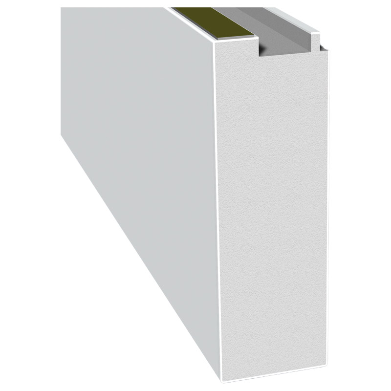 Profine-Bodeneinstand 150mm SK Lg. 6,50m Weiß, 149x49mm PVC Schaum für 76er <(>&<)> 88er Nutzhöhe: ca. 141mm Produktbild BIGPIC L