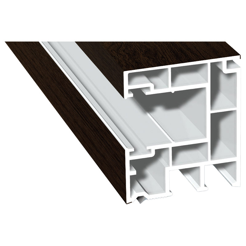 Rollladenführung 40x47mm Lg. 6,50m foliert, GK Braun , ohne Bürste 205 2089-167 Eiche Dunkel Produktbild BIGPIC L