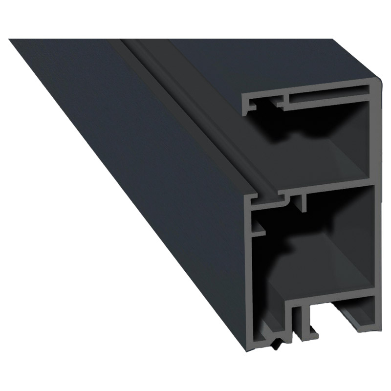 Rollladenführung 30x57mm Lg. 6,00m foliert, GK Grau, ohne Bürste 70 1605-167 Anthrazitgrau Produktbild BIGPIC L