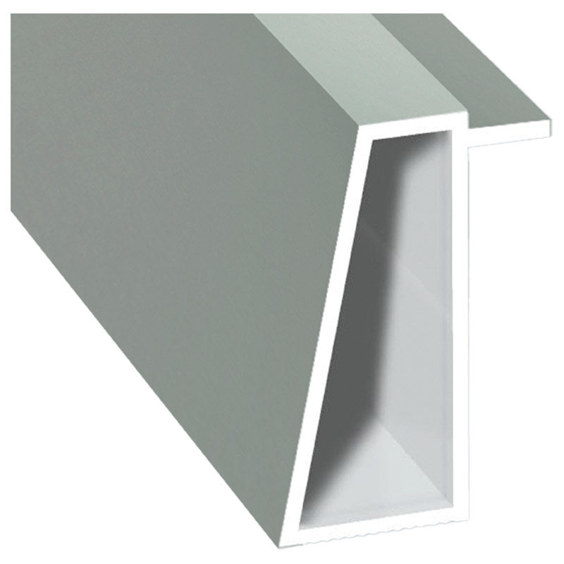 Kammerprofil 16x35mm Lg. 6,00m foliert 70 3805-083 Achatgrau Glatt Produktbild BIGPIC L