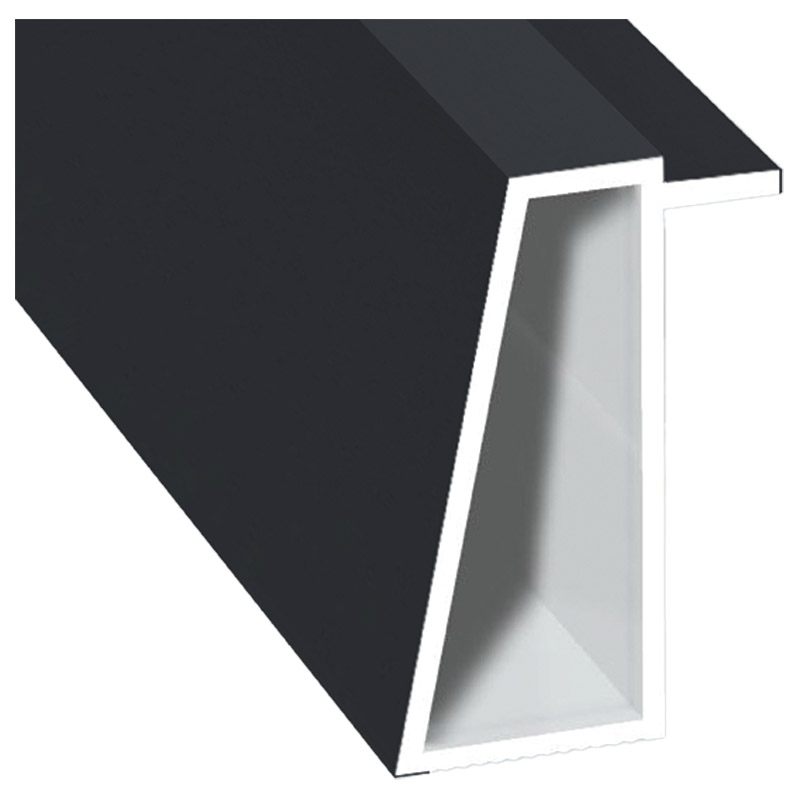 Kammerprofil 16x35mm Lg. 6,00m foliert 701505-083 Schiefergrau Glatt Produktbild BIGPIC L