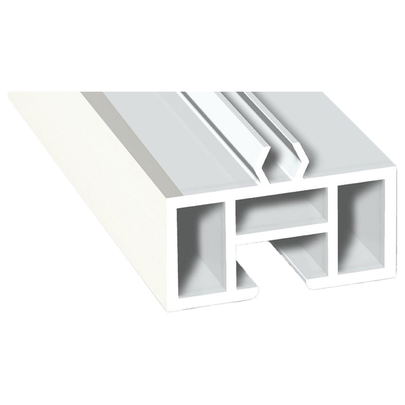 Aufdopplungsprofil 40x20mm Lg. 6,00m foliert 456 5053 Altweiß Produktbild BIGPIC L