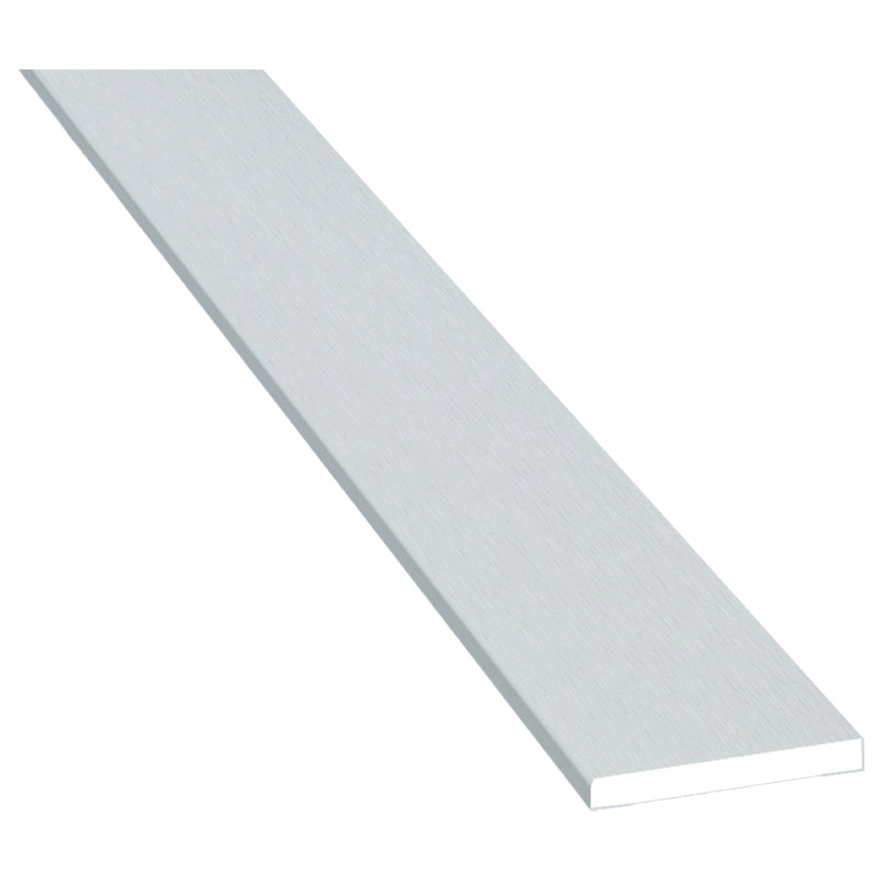Flachprofil 25x3mm Lg. 6,00m foliert 72 5105-167 Lichtgrau Produktbild BIGPIC L