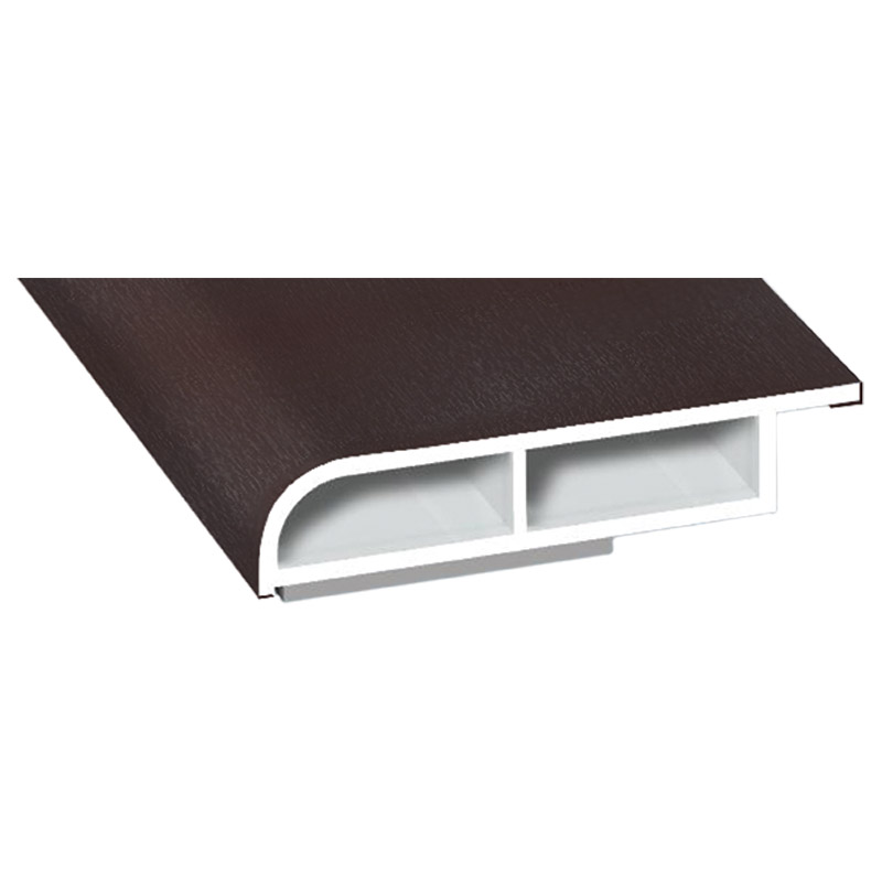 Kammerprofil 35x7mm SK Lg. 6,00m foliert mit Nase 80 9905-167 Maronibraun Produktbild BIGPIC L