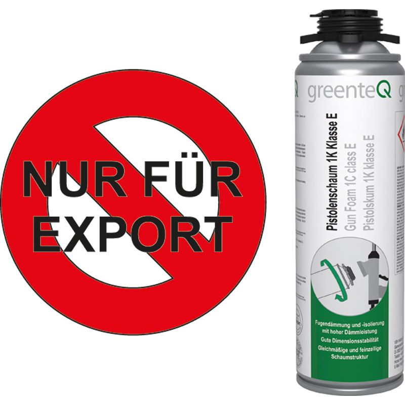 greenteQ Pistolenschaum 1K 500ml o. PDR / ohne PDR nicht für Deutschland, Sprachgruppe DE + PL + RU + CZ Produktbild BIGPIC L