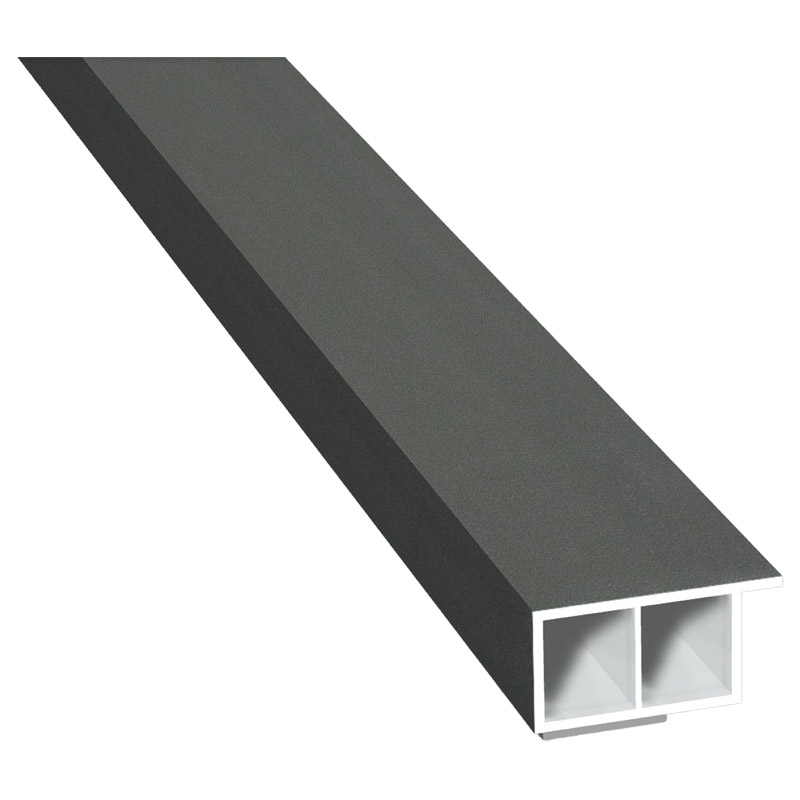 Kammerprofil 30x15mm SK Lg. 6,00m foliert, mit Nase 436 1014 Alux DB 703 Produktbild BIGPIC L