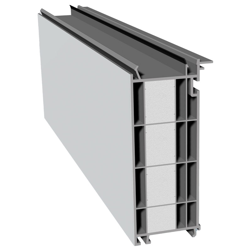 Veka-Bodeneinstand 130mm Lg. 6,50m Rb, mit WL, für 76er, VE: 13m Innen Weiß, ausgeschäumt Produktbild BIGPIC L