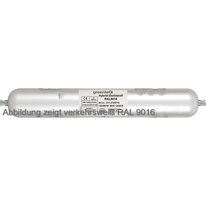 greenteQ Hybrid Dichtstoff außen 600 ml RAL 8011 Produktbild BIGPIC L
