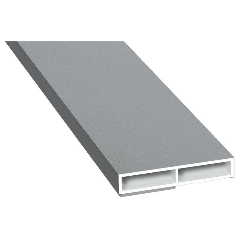Kammerprofil 40x7mm SK Lg. 6,00m foliert ohne Nase 71 5505-167 Silbergrau Produktbild BIGPIC L