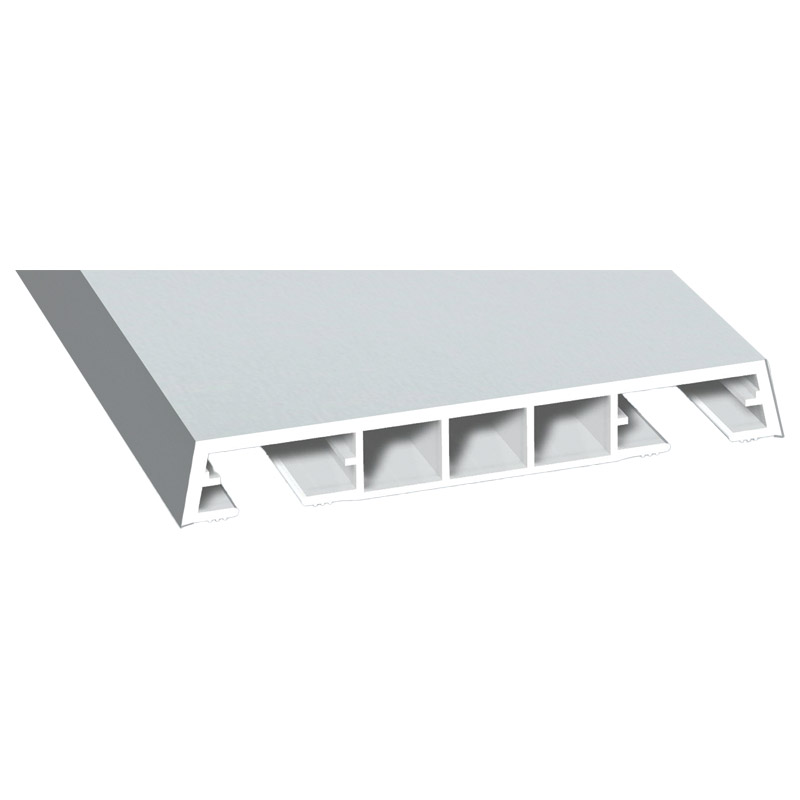 Verkleidungsprofil 85x12mm Lg. 6,00m foliert 72 5105-083 Lichtgrau Glatt Produktbild BIGPIC L