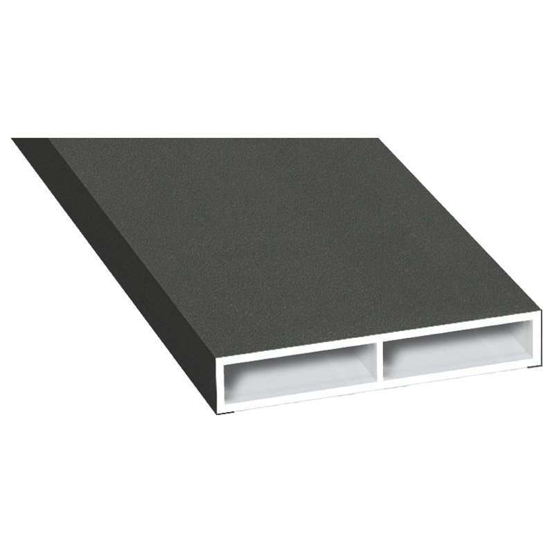 Kammerprofil 40x7 mm Lg. 6,00 m foliert ohne Nase 436 1014 Alux DB 703 Produktbild BIGPIC L
