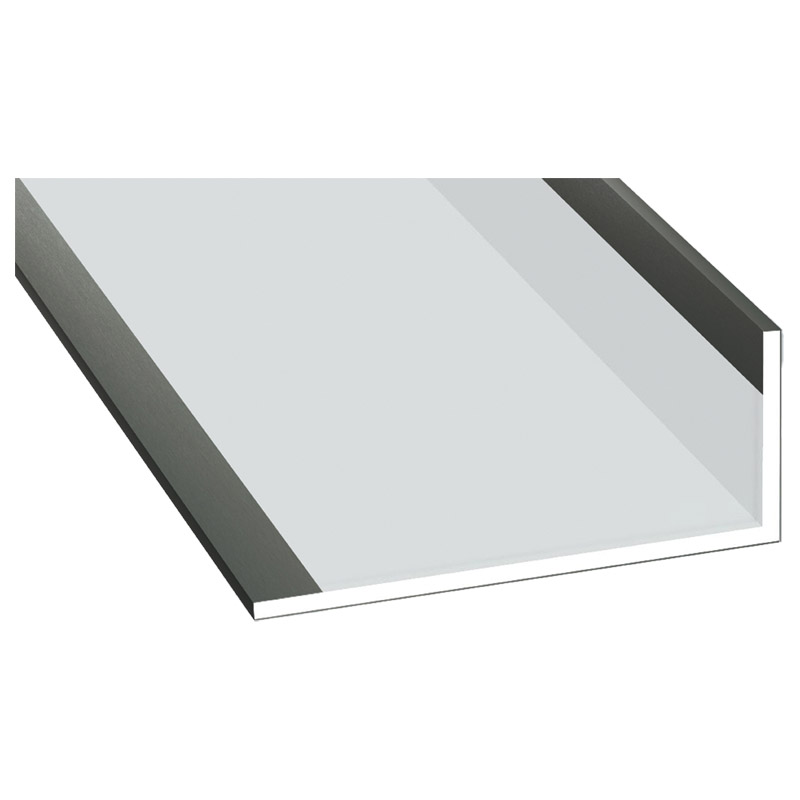 Winkelprofil 25x60x2,5mm Lg. 6,00m Außen foliert 129 3002-195 Quarz Platin Produktbild BIGPIC L