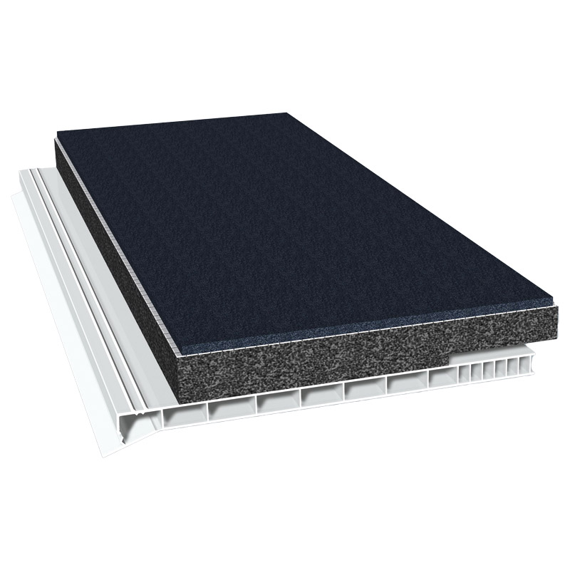 Rollladenkastendeckel 180mm Lg. 6,00m Weiß, mit 20mm Flex-Schaum 52mm versetzt von vorne, mit SchwerfolieVE: 18m Produktbild BIGPIC L
