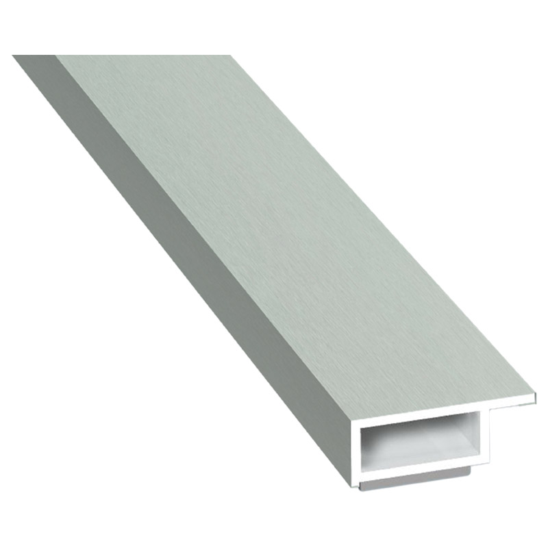 Kammerprofil 20x7mm SK Lg. 6,00m foliert mit Nase 70 3805-167 Achatgrau Produktbild BIGPIC L
