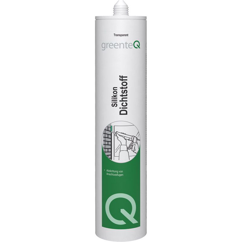 greenteQ Silikon Dichtstoff 310 ml Ral 7012 Produktbild BIGPIC L