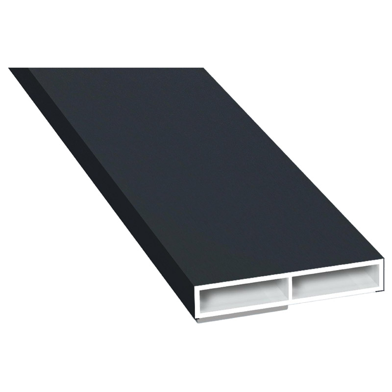 Kammerprofil 40x7mm SK Lg. 6,00m foliert ohne Nase 70 1605-167 Anthrazitgrau Produktbild BIGPIC L