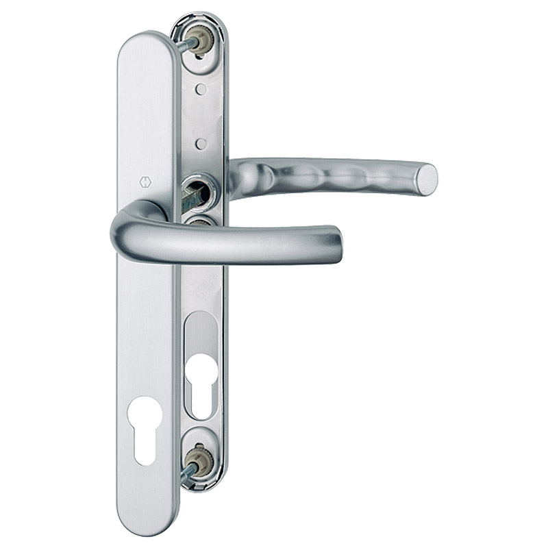 1710RH/3346 Garnitur / F1 Alu natur / 78 mm Mitte obere Nocke/Mitte Griffloch / 3 Nocken M6 verzinkt + Kunststoff / 8 mm, mit Aufsteckhülse 8/10 für S Produktbild BIGPIC L