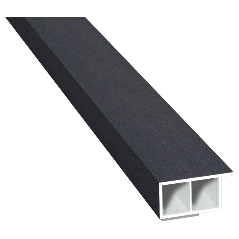 Kammerprofil 30x15mm SK Lg. 6,00m foliert, mit Nase 436 1012 Alux Anthrazit Produktbild BIGPIC L