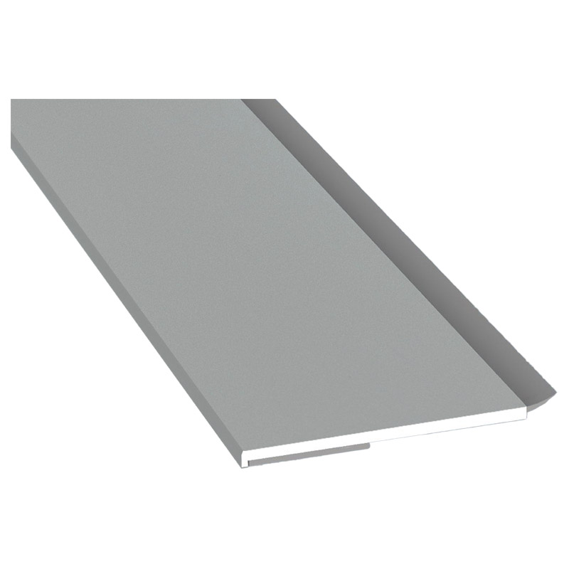 Flachprofil 50x3mm WL SK Lg. 6,00m foliert, WL Schwarz 70 0405-083 Signalgrau Glatt Produktbild BIGPIC L