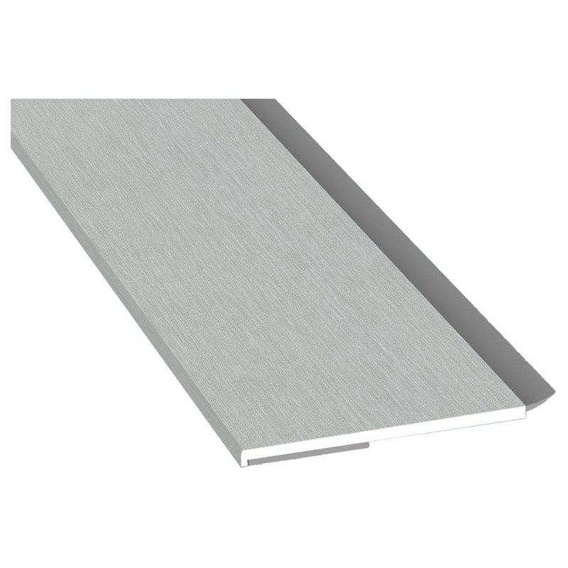 Flachprofil 50x3mm WL SK Lg. 6,00m foliert, WL Schwarz 436 1001 Metbrush Aluminium Produktbild BIGPIC L