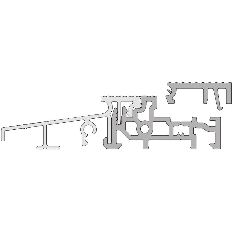 GKG Türschwelle 82,5 mm TS88220-24-FL mit loser Schließblechleiste 24 mm Produktbild BIGPIC L