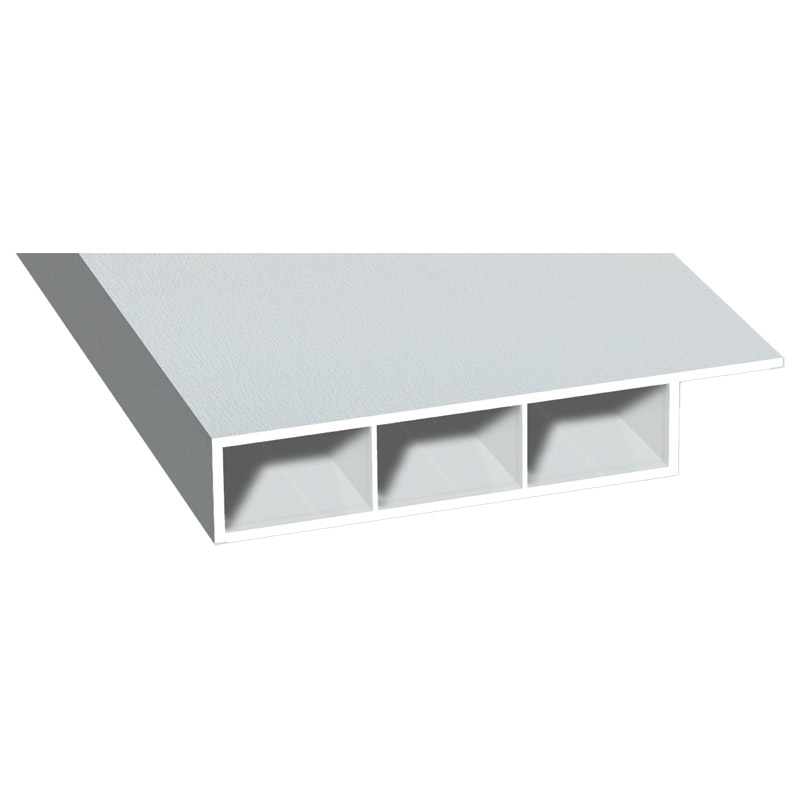 Kammerprofil 80x15mm Lg. 6,00m foliert, mit Nase 72 5105-167 Lichtgrau Produktbild BIGPIC L