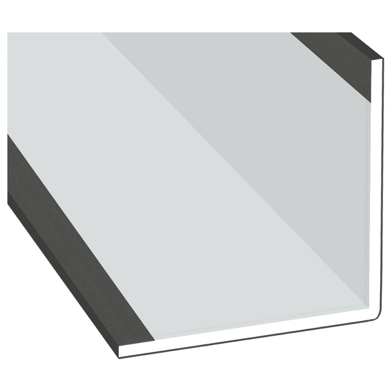 Winkelprofil 60x60x3mm Lg. 6,00m Außen foliert 436 1014 Alux DB 703 Produktbild BIGPIC L