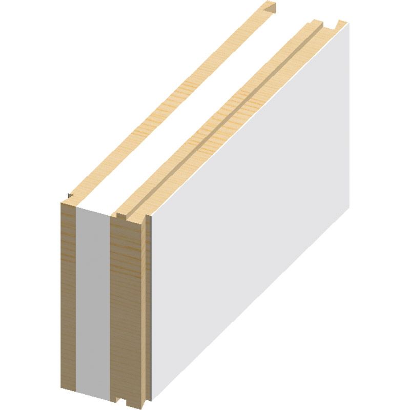 greenteQ Unterbaudämmprofil PVC/EPS 64 mm für GKG Türschwelle TS5... Produktbild BIGPIC L
