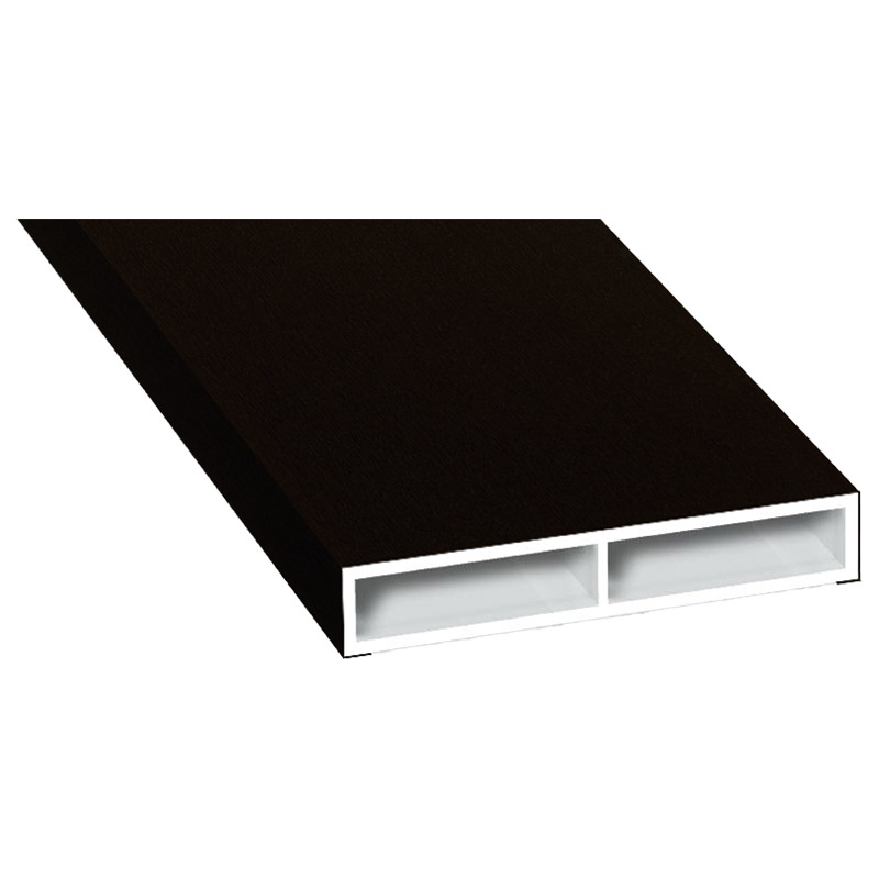 Kammerprofil 40x7 mm Lg. 6,00 m foliert ohne Nase 85 1805-167 Schwarzbraun Produktbild BIGPIC L