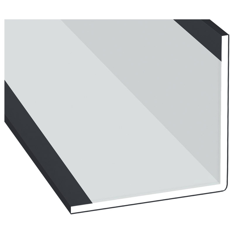 Winkelprofil 60x60x3mm Lg. 6,00m Außen foliert 701505-083 Schiefergrau Glatt Produktbild BIGPIC L