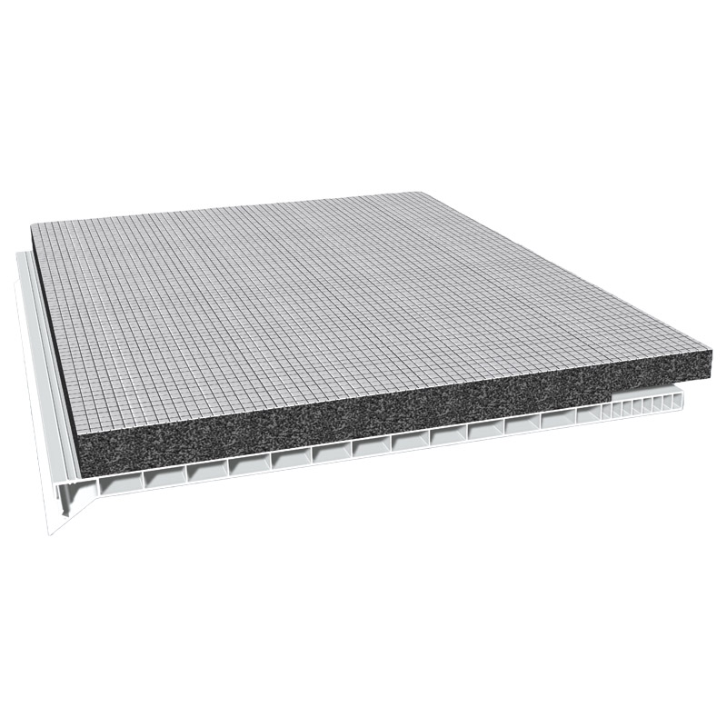 Rollladenkastendeckel 300mm Lg. 6,00m Weiß, mit 20mm Flex-Schaum 12mm versetzt von vorneVE: 18m Produktbild BIGPIC L