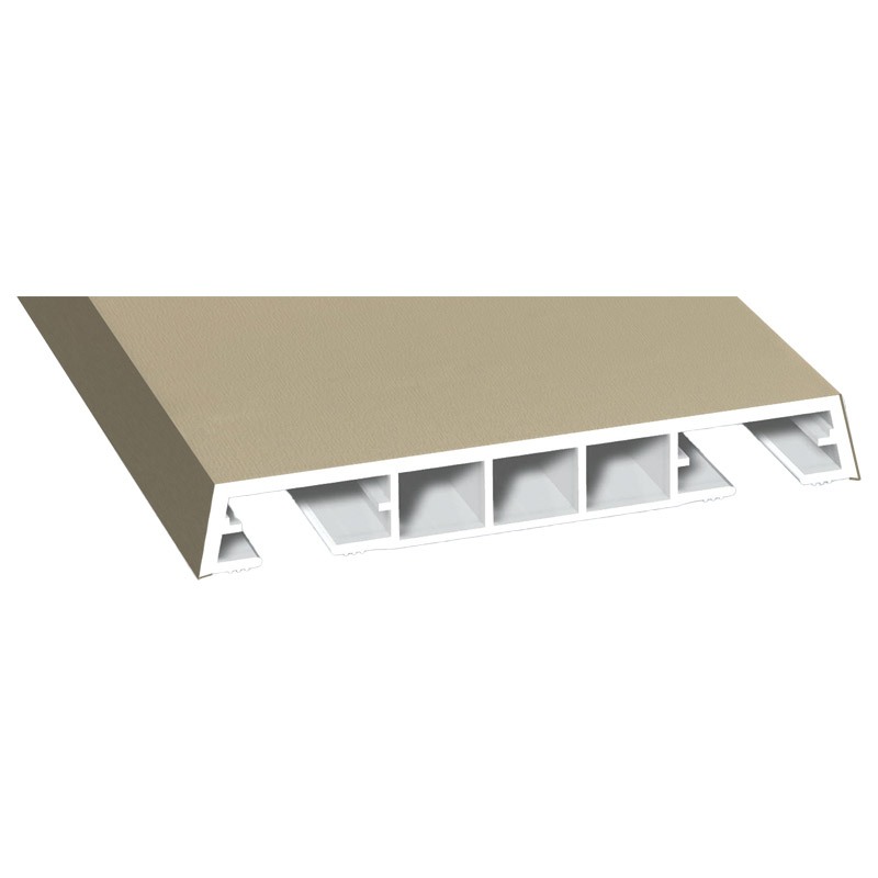 Verkleidungsprofil 85x12mm Lg. 6,00m foliert 10 1505-167 Hellelfenbein Produktbild BIGPIC L