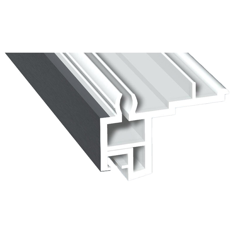 Fensterbankanschlussprofil Schüco 20mm Lg. 6,00m foliert 70 1205-167 Basaltgrau Produktbild BIGPIC L