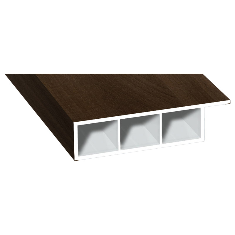 Kammerprofil 60x15mm Lg. 6,00m foliert, mit Nase 49237 Siena Noce Produktbild BIGPIC L