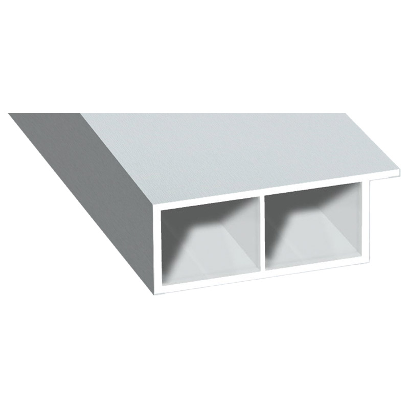 Kammerprofil 40x15mm Lg. 6,00m foliert, mit Nase 72 5105-167 Lichtgrau Produktbild BIGPIC L