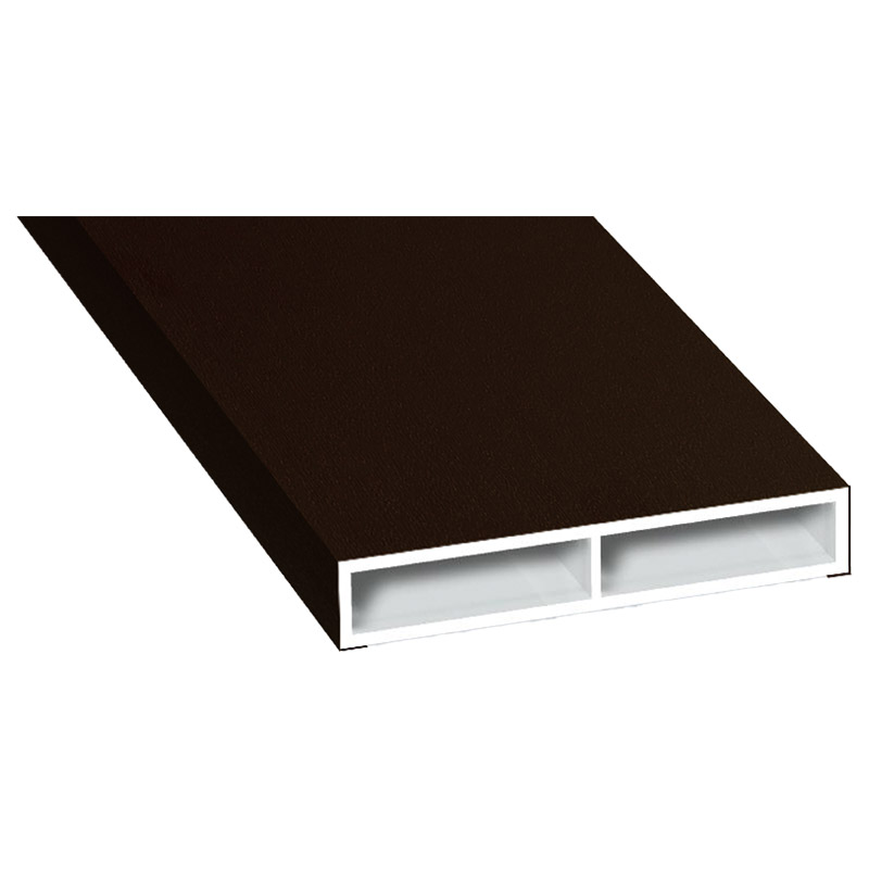 Kammerprofil 40x7 mm Lg. 6,00 m foliert ohne Nase 88 7505-167 Schokobraun Produktbild BIGPIC L