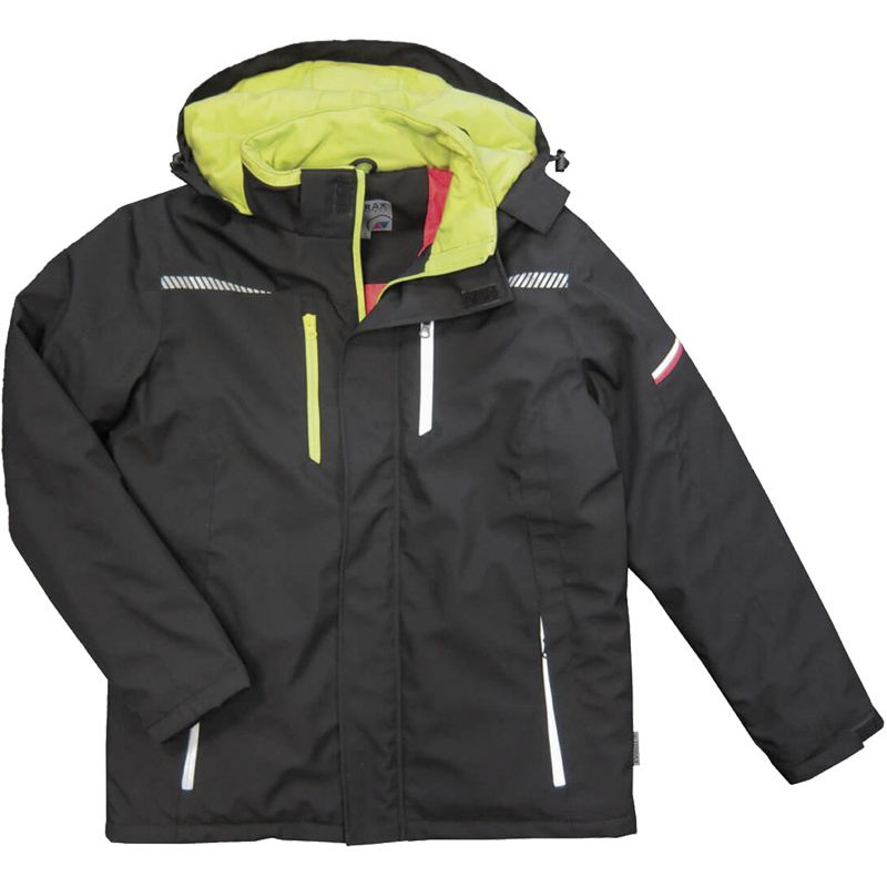 Softshell-Berufsparka Terrax Workwear Gr.L schwarz/limette TERRAX Produktbild BIGPIC L