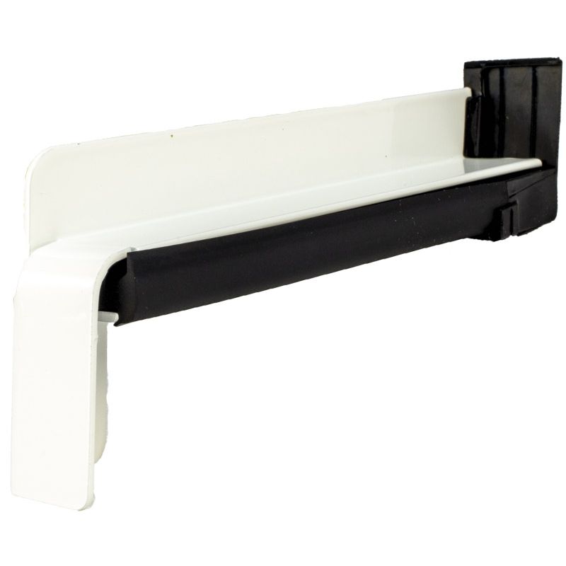 BF4004-Z weiß RAL 9016 - Aluminium-Gleitabschluss inkl. Dichtset mit Dehnungsausgleich Produktbild BIGPIC L