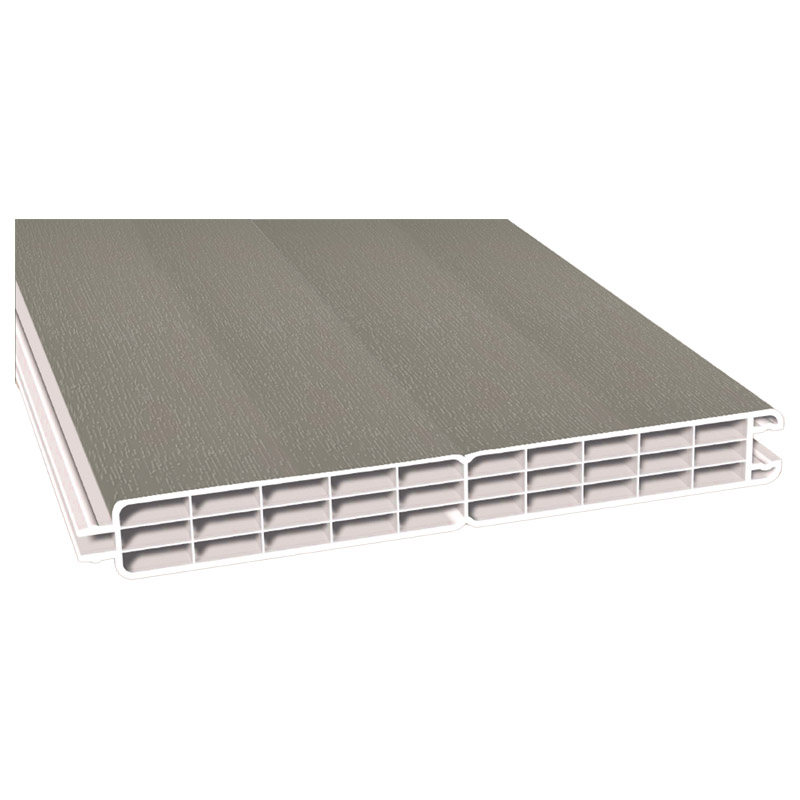 Nut- u. Federprofil 200x24mm Lg. 6,00m foliert, GK Cremeweiß 70 2305-167 Betongrau Produktbild BIGPIC L
